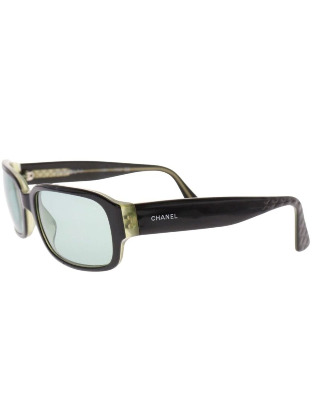 Chanel Logo Quilted Acetate Black Sunglasses Eyewear
